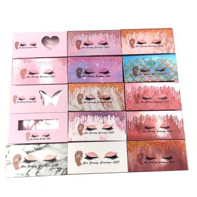 China Hot Sale Wholesale Natural Long 25mm Siberian Dramatic Mink Eyelashes 3D Mink Eyelashes Real Lashes With Custom Box Print Logo for sale