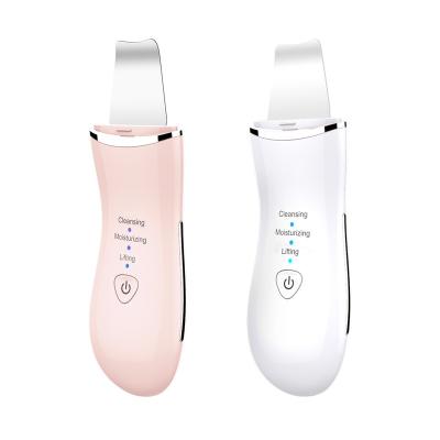 China Low MOQ Supplier Shenzhen Ion Ems Gold Ultrasonic Cordless Skin Scrubber 2021 Low MOQ Supplier Best Face Cleansing Spatula Skin Care Deep Cleansing Tool for sale