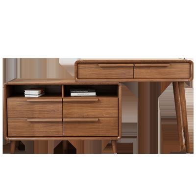 China Other Grain Color Office Furniture Solid Wood Solid Wood Computer Desk Storage Design for sale