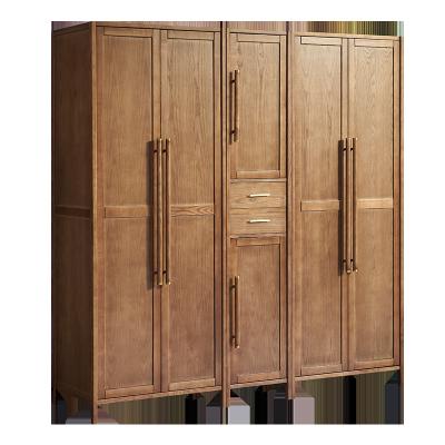 China Bedroom Convertible Furniture Large Capacity Solid Wood Modern Simple Wardrobe for sale