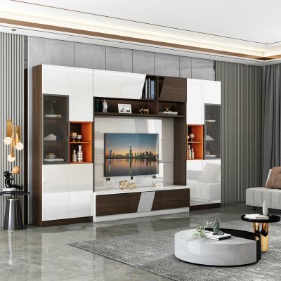 China Living Room Expandable Furniture Combination TV Wall Freestanding Large Capacity Storage Cabinet for sale