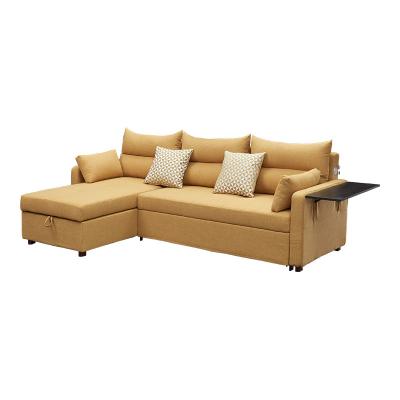 China L-Shape Stretch Design Sofa Bed Living Room High Quality Fabric Can Customize Living Room Furniture for sale