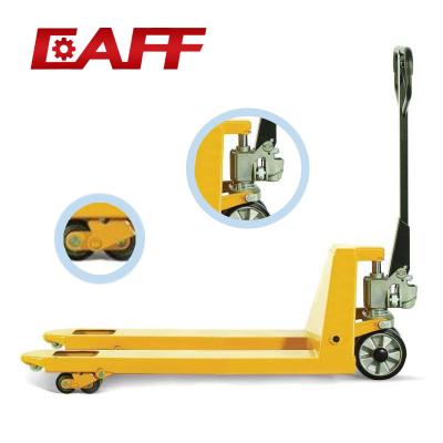 China Hot Sale 2500kg Goods Moving Forklift Hand Pallet Truck Small Hydraulic Hand Pallet Truck for sale