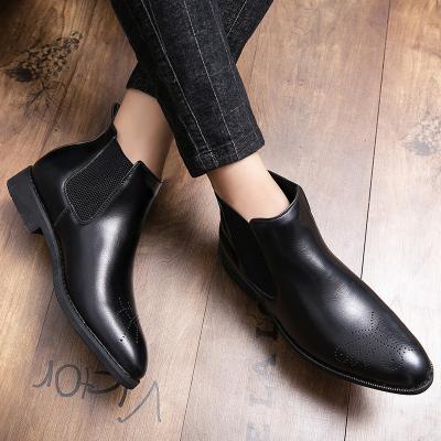 China Wholesale High Quality Cheap Men's Genuine Leather Shoes Lighted Stylish Shoes Men's Genuine Leather Shoes for sale