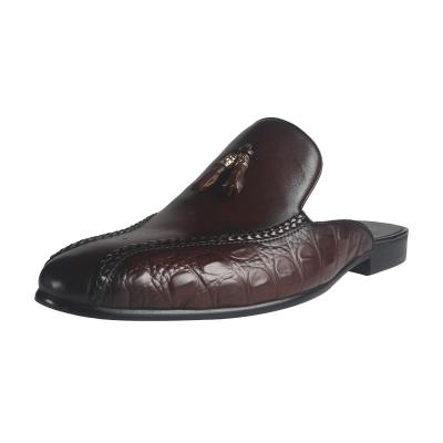 China Fashion Trend Competitive Price Shoes For Men Half Leather Shoes Slippers for sale