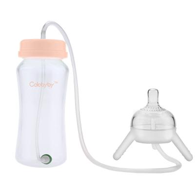 China Mamadeira Wide Free Baby Bottle Eco-Friendly Hands Free Wide Neck Baby Bottle Newborn Baby for sale