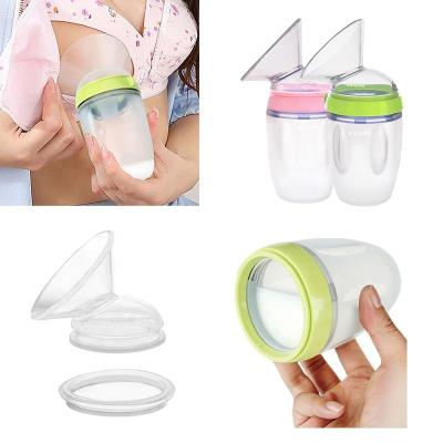 China BPA Free Portable Breast Milk Bag Storage Collector Silicone Manual Breast Haaka Pumb for sale