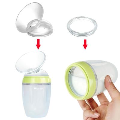 China BPA Free Soft Silicone 250ml Manual Breast Pump And Storage Set for sale