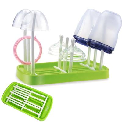 China PVC Free Multifunctional Collapsible Baby Bottle Drying Rack for sale