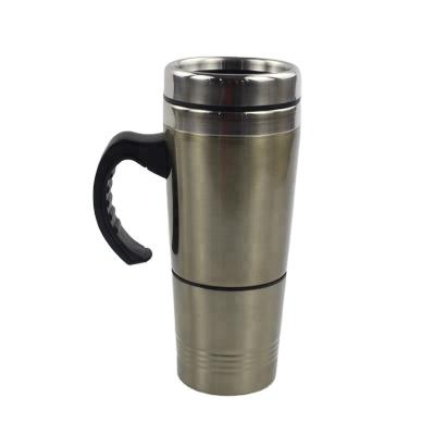 China Viable popular automatic travel mug double wall stainless steel mug with handle camping kettle for sale for sale