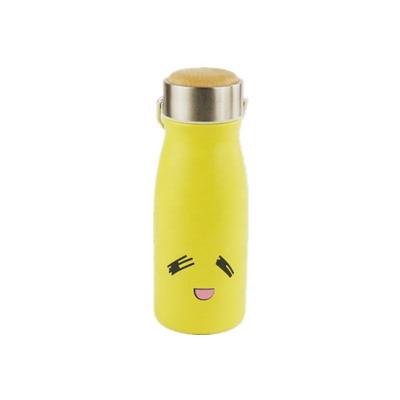 China PORTABLE 380ml Stainless Steel Flask Water Bottle Thermos Cup Wooden Customizable Color for sale