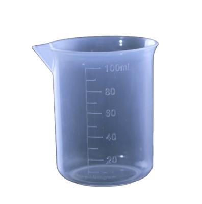 China Pharm etc Lab Test Liquid Medicine Bottle Medical Container 100ml Measuring Cup Cosmetic Plastic Graduated Scale Act for sale