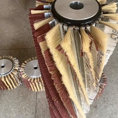 China Chinese Manufacturer Direct Sales Cylinder Roller Sisal Sandpaper POLISHING Brush for Woodwork Cleaning/Polishing for sale