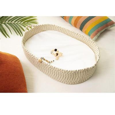 China Sustainable cotton rope woven baby baskets can also be used for cotton rope diaper baskets and baby changing laundry baskets for sale