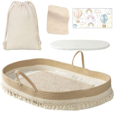 China Viable Cotton Nap Baskets Can Also Be Rope Woven Used For Baby Diaper Baskets And Baby Changing Laundry Basket for sale