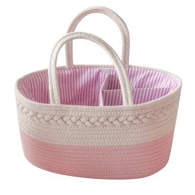 China Sustainable Portable Baby Item Tote Bag Can Be Used For Outdoor Travel And Is Natural And Environmentally Friendly Tote Basket for sale