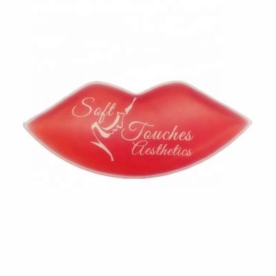 China Body Health Care Promotion Health Care Supplies Reusable Lip Shaped Gel Ice Pack Hot Cold Packed Gel Packs Cold Therapy for sale