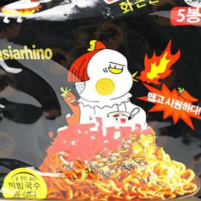 China Normal Hot Roast Chicken Season Spicy Noodle Flavor Korean Fire Stir Fried Instant Ramen Noodles for sale