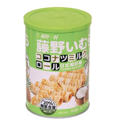 China Normal Chinese Coconut Roll 138g Wholesale Chinese Tengyeyicun Coconut Milk Roll Japanese Biscuit for sale