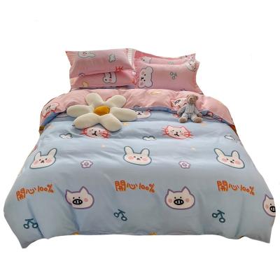 China 2022 Light Anti-pilling Wrinkle Free Printing Pattern Duvet Cover Set Printing Bedding Set Microfiber Bed Sheet for sale