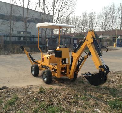 China Tractor Towable Backhoe With Diesel Engine 22HP Mini Towable Backhoe / Excavator for sale