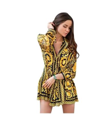 China Anti-Static New Latest Designs Fashion Designer Clothes Famous Brands Woman And Ladies Casual Stylish Sexy Dress for sale