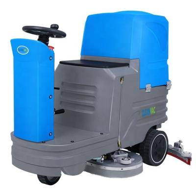 China Hotels CLEANVAC Full Automatic Compact Drive Type Double Disc Floor Scrubber For Narrow Areas for sale