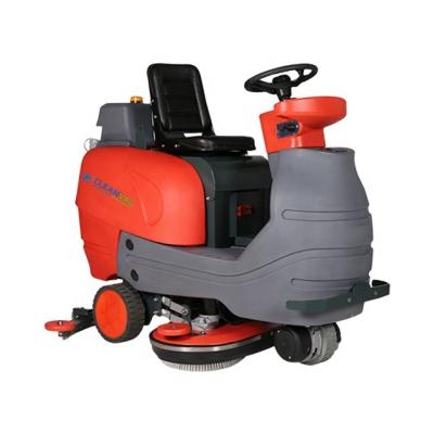 China Hotels CLEANVAC Airport Ground Equipment Cleaning Tower On Electric Floor Scrubber Machine In Red Color for sale