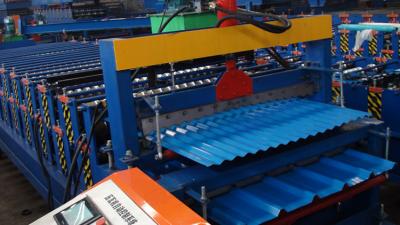 China roofing sheet double layer tile machine for sale