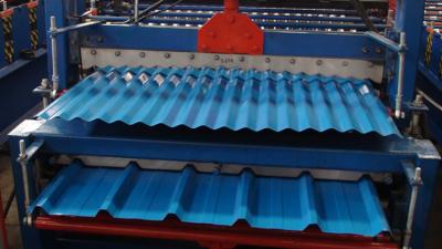 China double roof tiles roll forming machine for sale