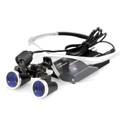 China Lens +ABS Shell 2.5X 3.5X Magnifier Binocular Dental Surgery Surgical Magnifier With LED Headlight Light for sale