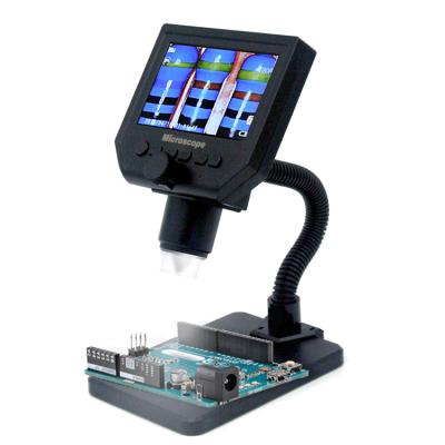 China G600W 4.3 Inch LCD Digital 3.6MP CCD LED Light Desktop Electronic Microscope G600W for sale