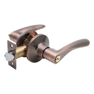 China Wooden Door China Easy Install Door Lever Lock With Aluminum Door Handle for sale