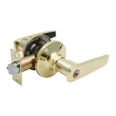 China Brass Body And Keys High Brightness Round Brass Knob Tubular Door Lock With High Quality for sale