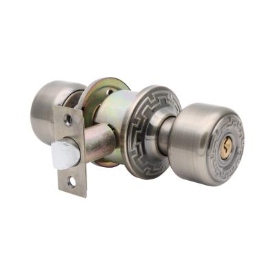 China Steel Cylindrical Key Lock 581 Door Knob Lock for sale