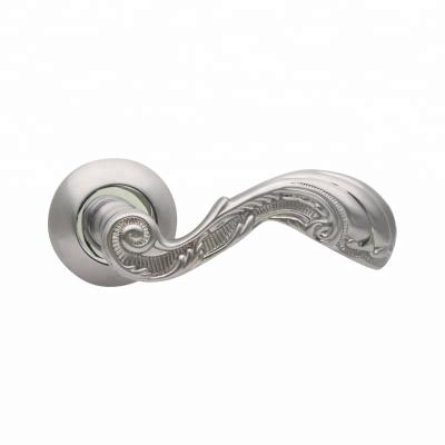 China Wooden Door Hot Sales Zinc Alloy Door Handle With Rose for sale