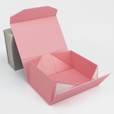 China Clamshell Folding Gift Magnet Paper Box Recyclable Wholesale Custom Logo Special Paper Embossed Wig Shirt Packing Box for sale