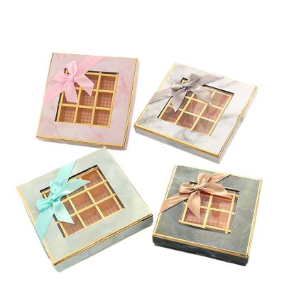 China Recyclable Wholesale Luxury Gift Chocolate Box Packaging Box With Ribbon for sale