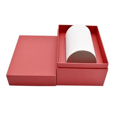 China Premium Black Printed Luxury Packaging Recyclable Paper Candle Cardboard Tea Bags Factory Custom Scented Candle Gift Box for sale