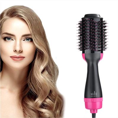 China 60℃-120℃ Blowout Hair Dryer Brush Heated Hair Brush For Short Hair for sale