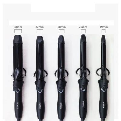 China Adjustable Temp 19mm -38mm Electric Hair Curlers For Short Hair 1 Inch Curling Iron for sale