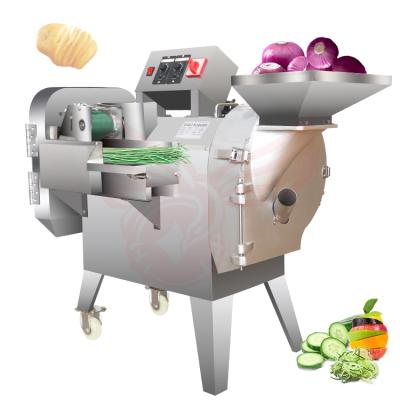 China Automatic Vegetable Processing Plant Root Vegetable Fruit Cutting Dicer Machine Ginger Potato Slicer Cutter Machine for sale