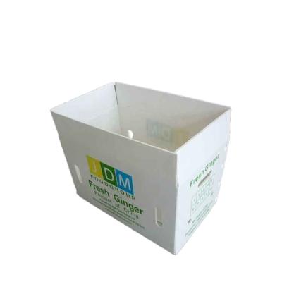 China 100% Recyclable Recycled PP Fresh Ginger Corrugated Plastic Box for sale