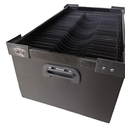 China Eco-friendly Corrugated Electronic Component Storage Box ESD PP PCB Anti-Static Tray for sale