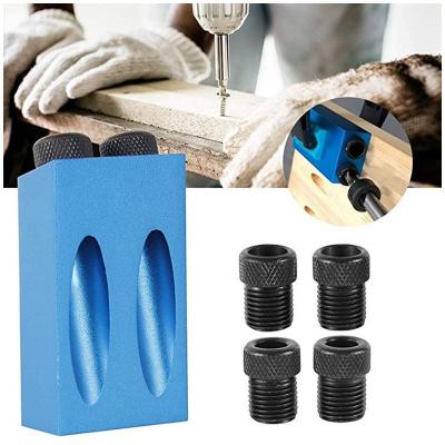 China 14PCS Aluminum Alloy Oblique Hole Setting Drill 15 Degree Drilling Locator Tool Kit for sale