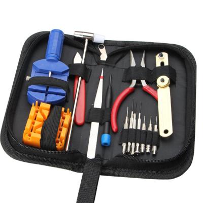 China Professional Plastic+metal Watch Opener Remover Spring Bar Tool 16pcs Watch Repair Tool Kit for sale