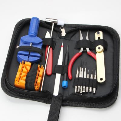 China Plastic+metal 16Pcs Portable DIY Remove Watch Band Screwdriver Set Clock Watch Repair Tool Kit for sale