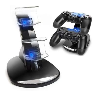 China Dual Console Charger Game Console Charger Station Dock Stand For PS4 USB Charging PS4 Pro/PS4 Slim Charger Controller for sale