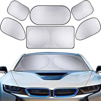 China Business Six Pieces Side Window Sunshade Car Set Cover Car Windshield Sun Shade Sun Visor for sale