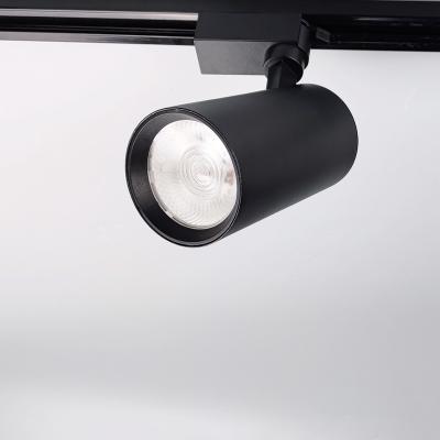 China Modern 33w focus lamp retail spot light fixture black color led track rail light in led profile track light for sale